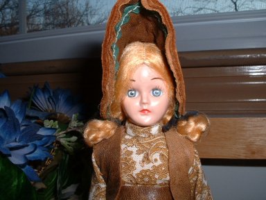 Hard Plastic Souvenier Doll