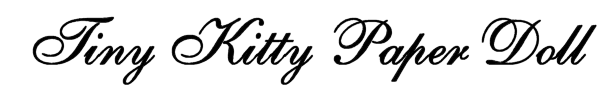 Tiny Kitty Paper Doll Header