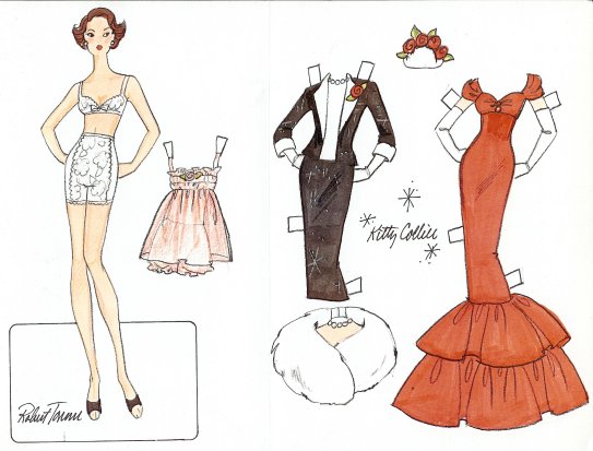 Tiny Kitty Paper Doll